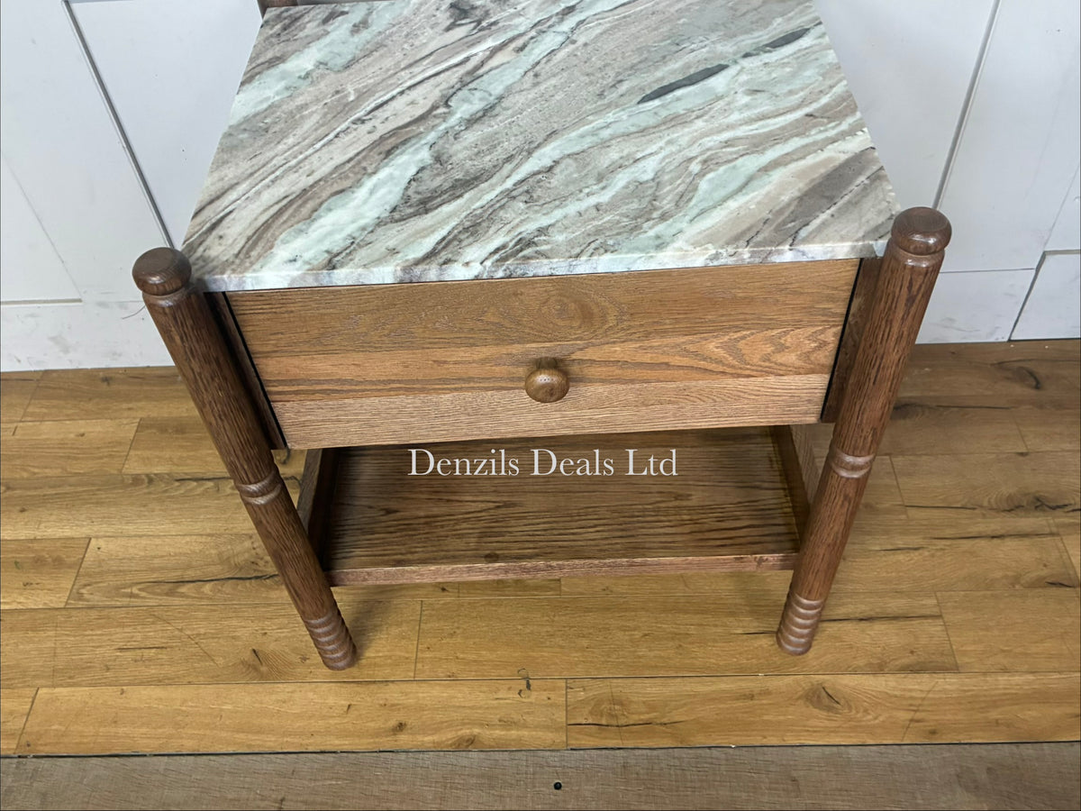 Anthropologie Amelia Marble-Top Nightstand R56