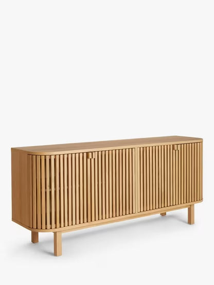 John Lewis Slatted TV Stand Sideboard for TVs up to 60", Oak Rrp £749