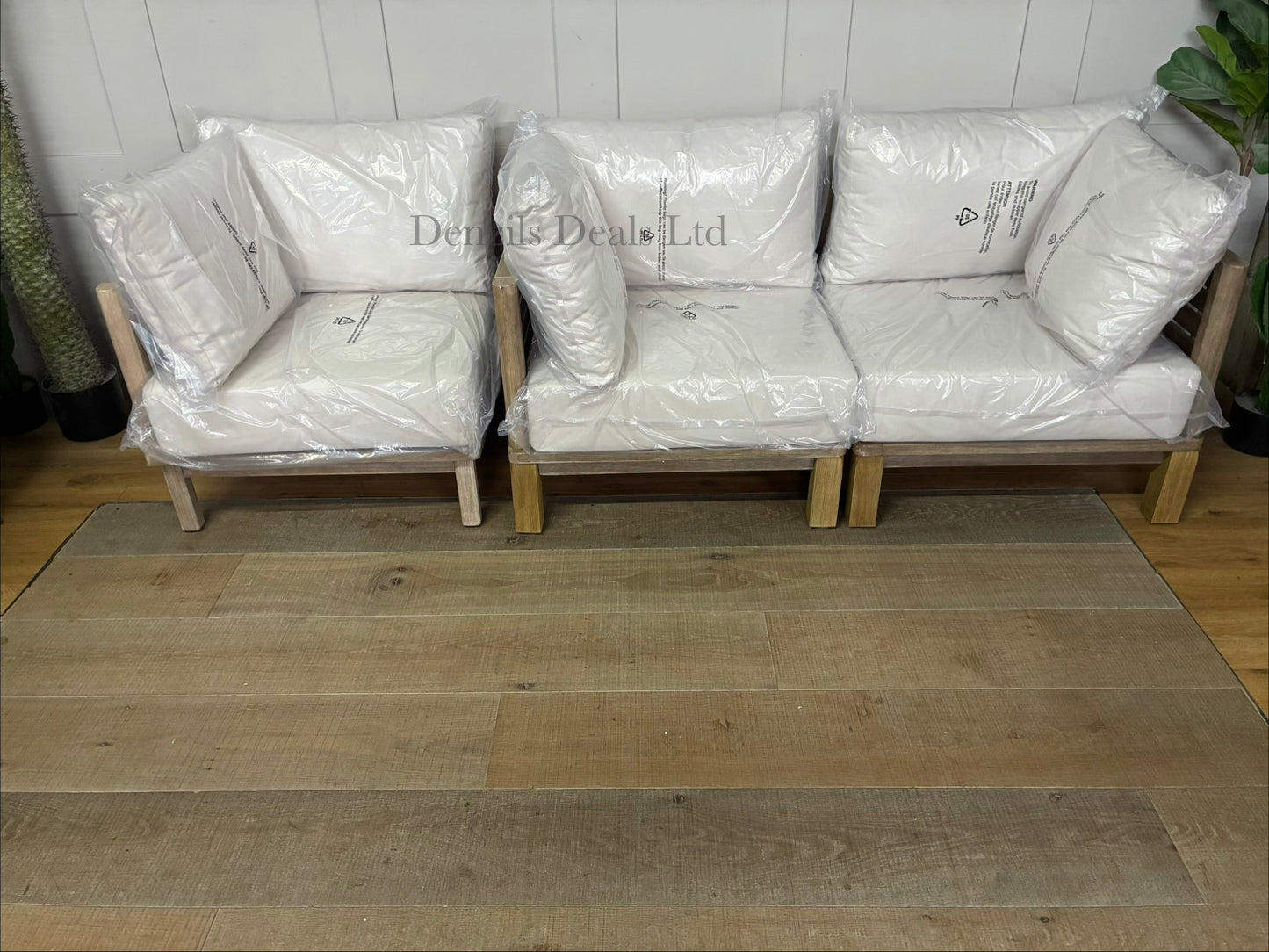 John Lewis Coast Eucalyptus Wood Garden corner unit chairs RRP 897