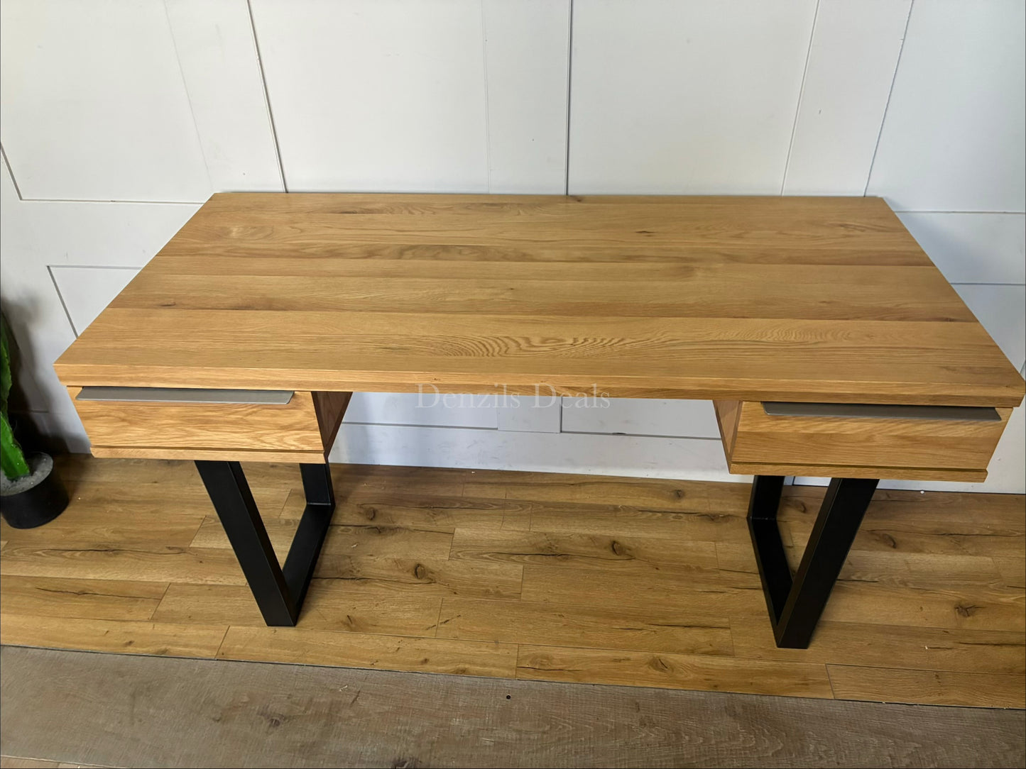 John Lewis Calia Small 2 Drawer Desk, Oak Rrp £599 R20