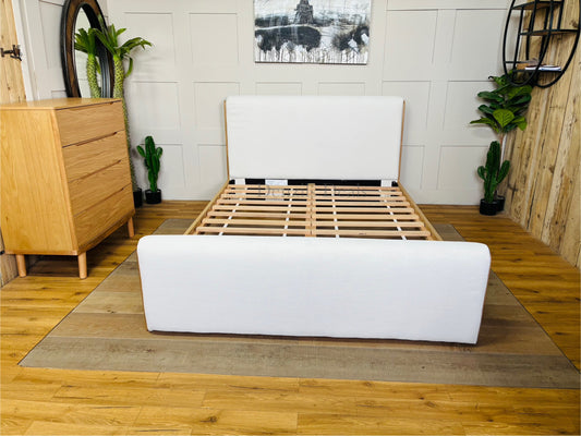 West Elm Asher King Size Bed Rrp £1599 R63x