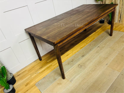 Nkuku Anbu Acacia Dining Table - Washed Walnut Small Rrp £948 R34