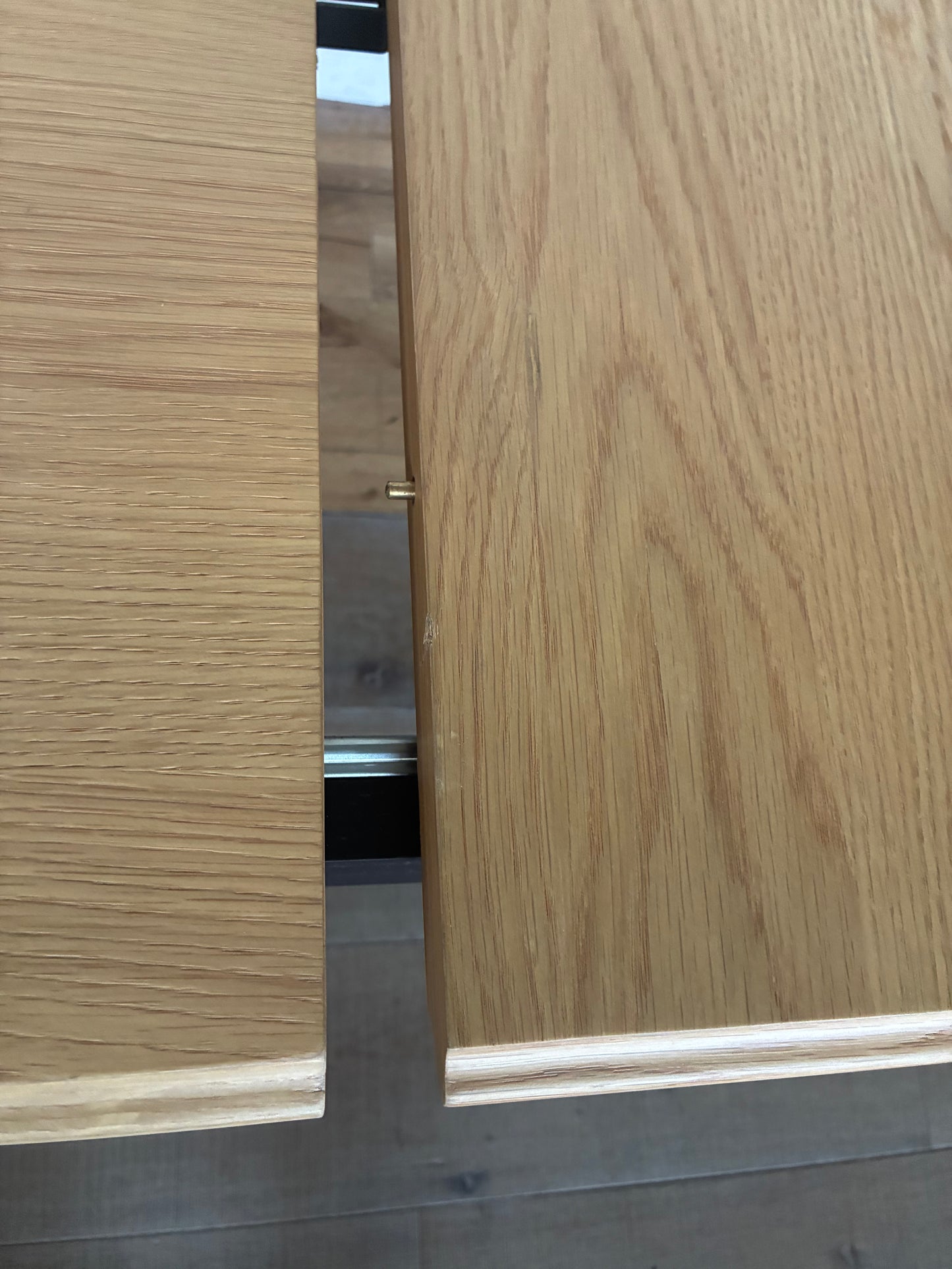 John Lewis Stanton Extending Dining Table, Oak/Black Rrp £799
