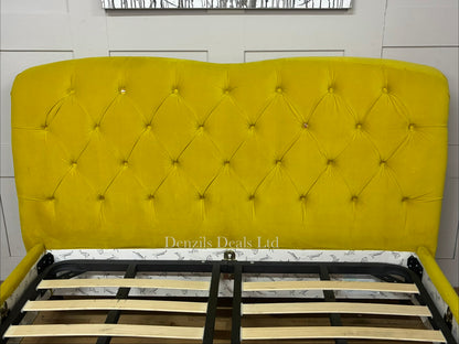 Windsor King Size Bed Frame, Joules At DFS Mustard Rrp £1149 R40