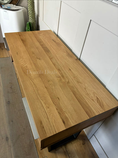 John Lewis Calia Small 2 Drawer Desk, Oak Rrp £599 R20