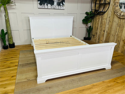 Cotswold CHANTILLY  Cool White 5ft Kingsize Bed