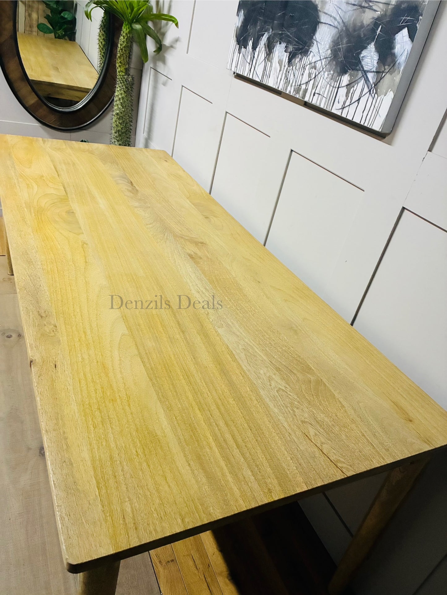 Nkuku Anbu Acacia Dining Table - natural