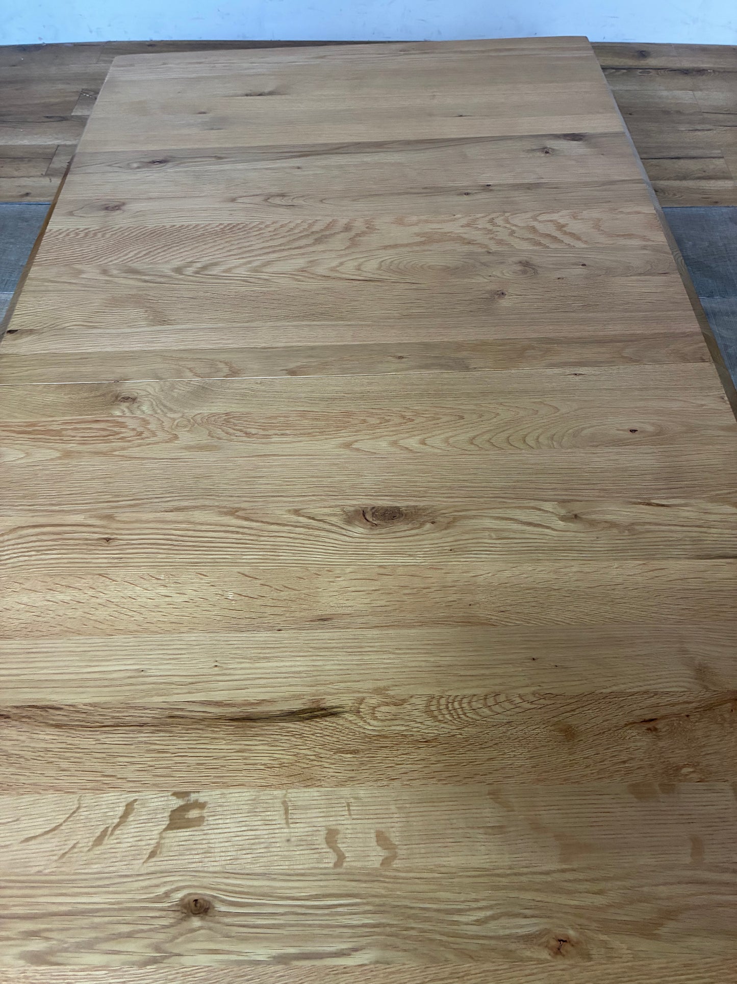 6-8 Seater OAKLEE Extendable Dining Table Natural Oak, Oak Furnitureland