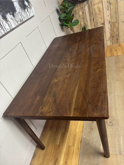 Nkuku Anbu Acacia Dining Table - Washed Walnut Small Rrp £948 R34