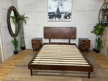 Swoon John Lewis + Swoon Franklin Bed Frame, Double Size, Dark Brown Rrp£799 R22