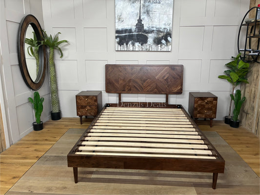 Swoon John Lewis + Swoon Franklin Bed Frame, Double Size, Dark Brown Rrp£799 R22