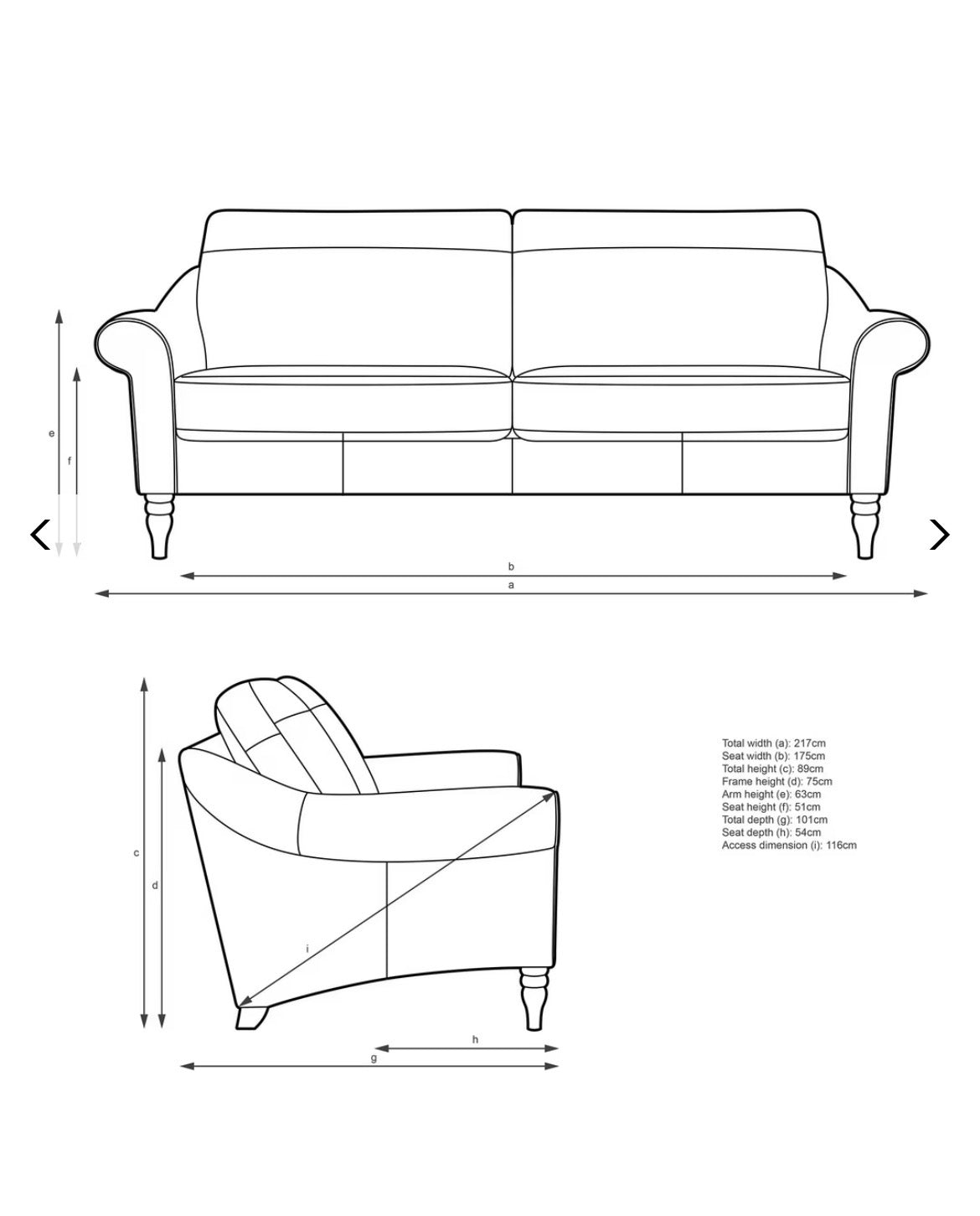 John Lewis Camber Grand 4 Seater Leather Sofa, Light Leg, Matt Pearl Rrp £2625
