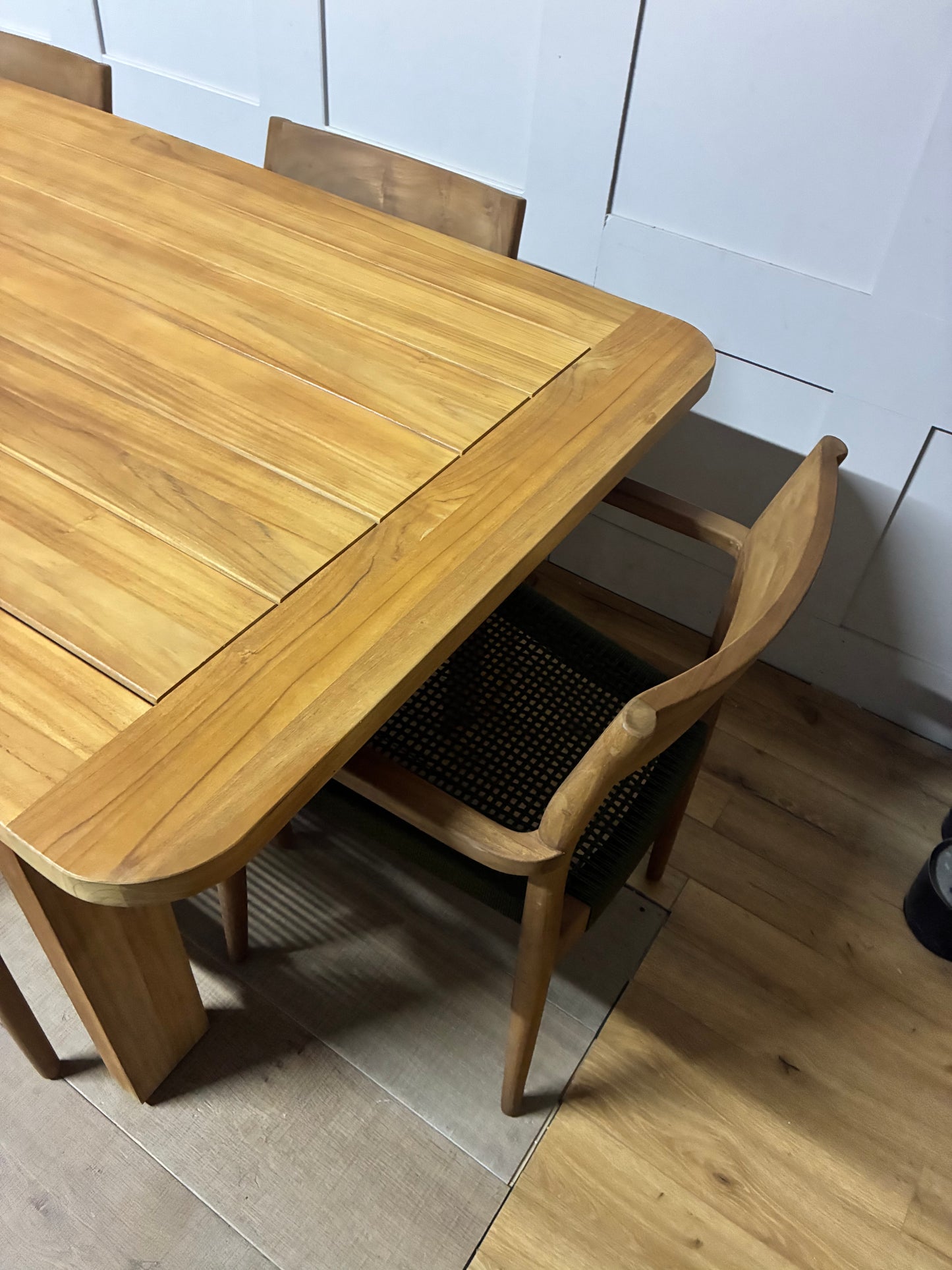John Lewis Terra Garden Table And 6  Scandi Dining Chairs