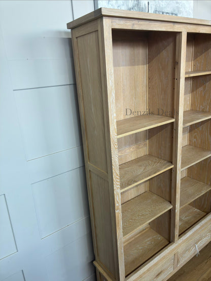INGLESHAM WHITEWASH OAK Grand Bookcase Rrp £1450