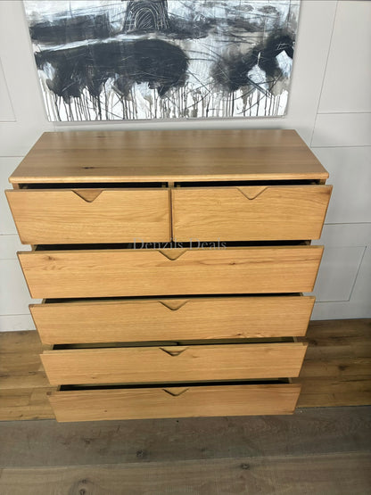 John Lewis X-Ray Oak Wood 3 Drawer Chest, Oak Rrp £899 R24
