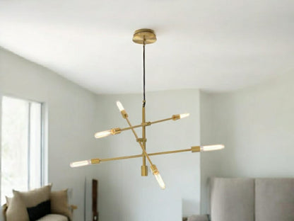 West Elm Mobile Chandelier (104cm - Antique Brass) mid century style Rrp£449 R20
