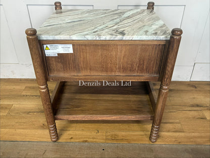 Anthropologie Amelia Marble-Top Nightstand R56
