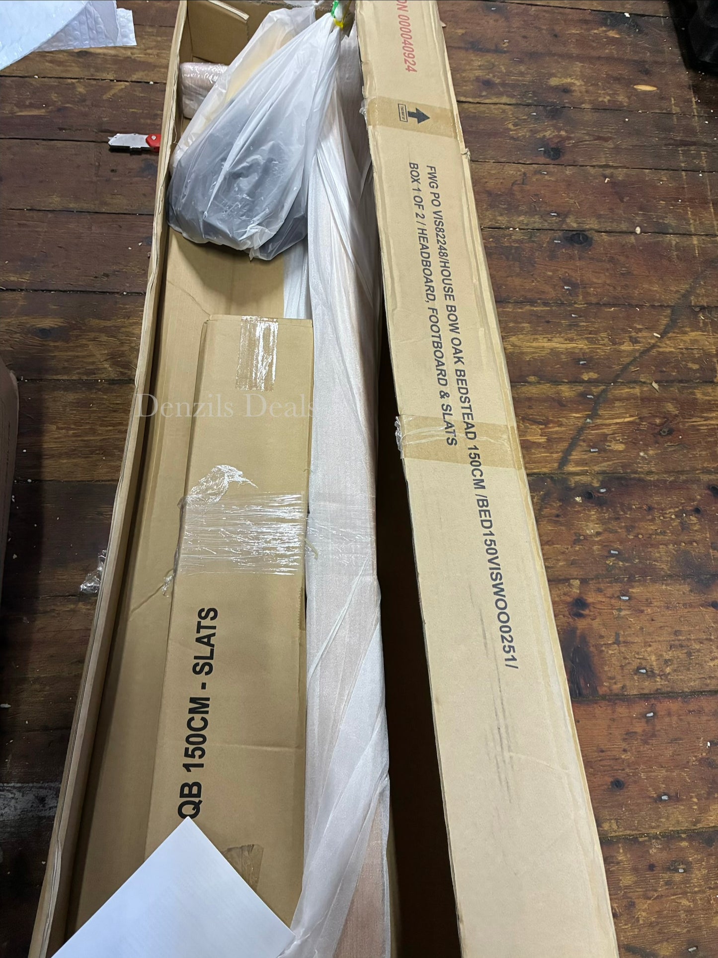 John Lewis Bow Platform Bed Frame, King Size, Oak/Natural R54