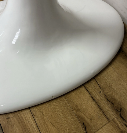 DFS Lille White Ceramic Marble Effect 4-6 Seater Extending Dining Table (DD)RRP £999