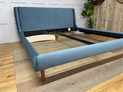 John Lewis Mid-Century Sweep Upholstered Bed Frame, Super King Size