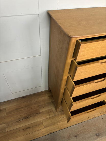 Fishie & Lilly NORWAY Solid OAK 6 DRAWER CHEST OF DRAWERS