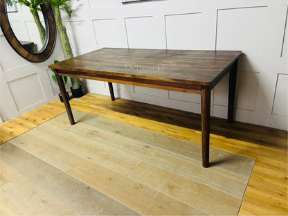 Nkuku Anbu Acacia Dining Table - Washed Walnut Small Rrp £948 R34