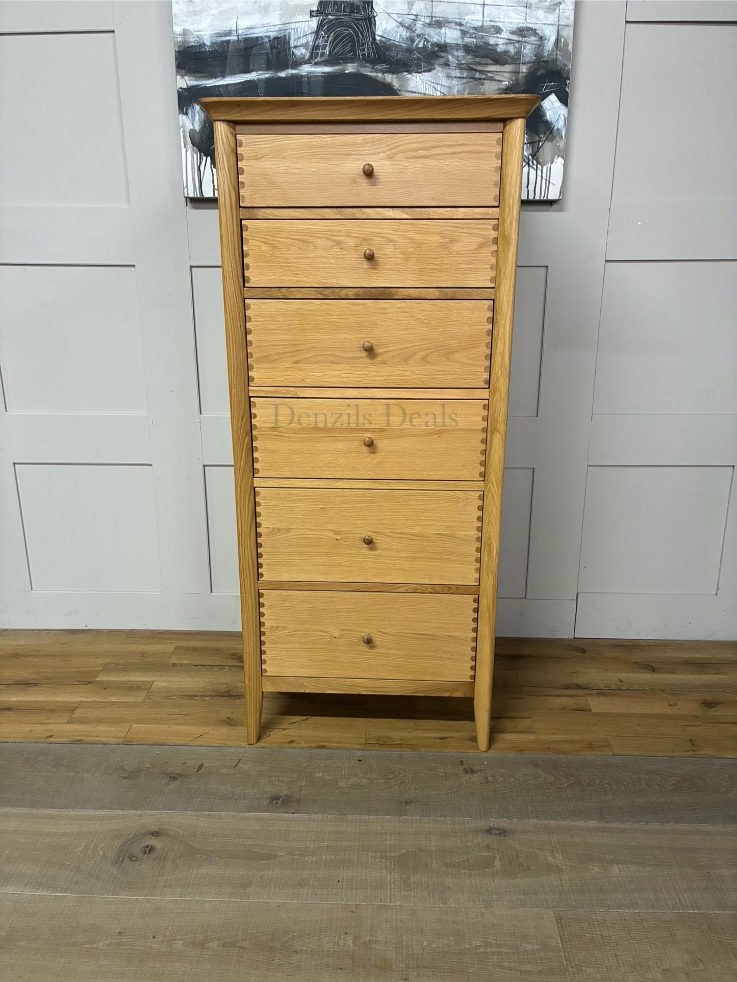 John Lewis Essence Tall 6 Drawer Chest, Oak  RRP£649