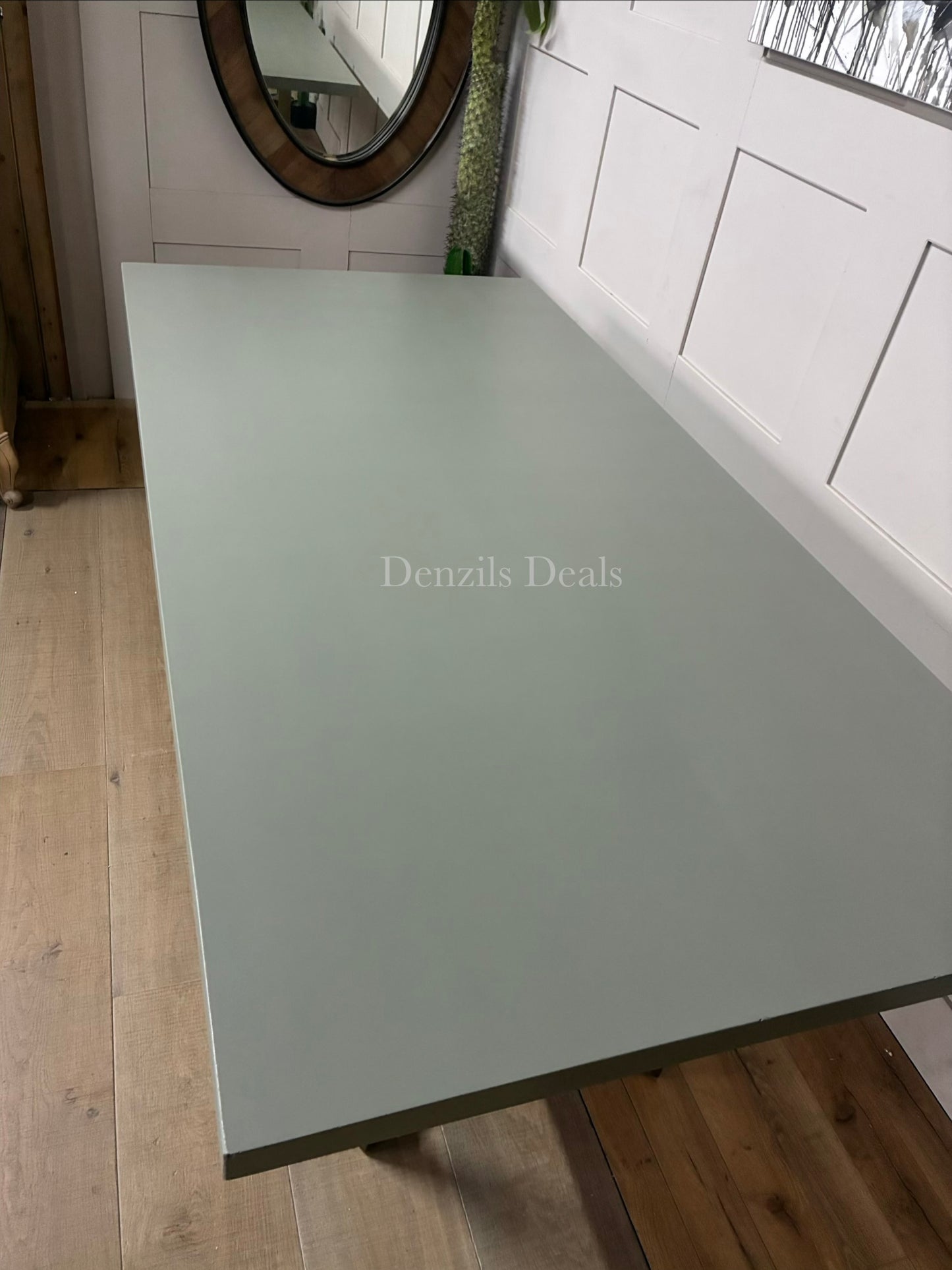 West Elm Tower Dining Table - Concrete RRP £999