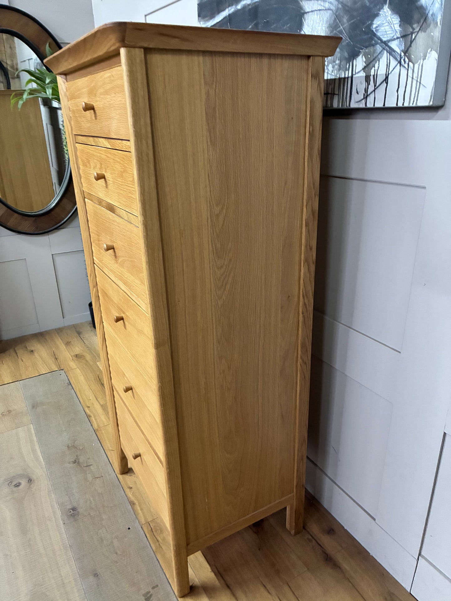 John Lewis Essence Tall 6 Drawer Chest, Oak  RRP£649