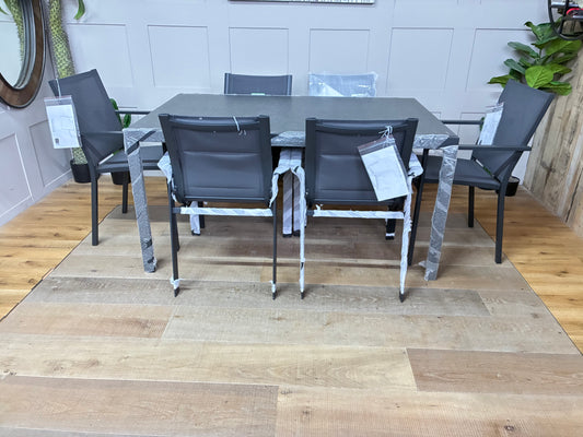 John Lewis Tampa Garden Dining Table With 4 Tampa dining Chairs and 2 Miami dining chairs