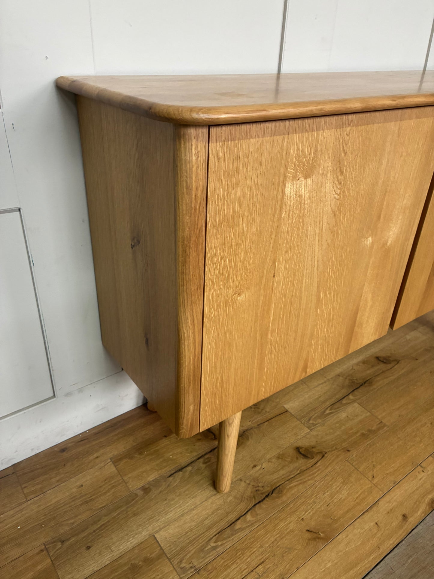 John Lewis Greenwood 2 Door Sideboard, Solid Oak/Bianco Oil Rep £499