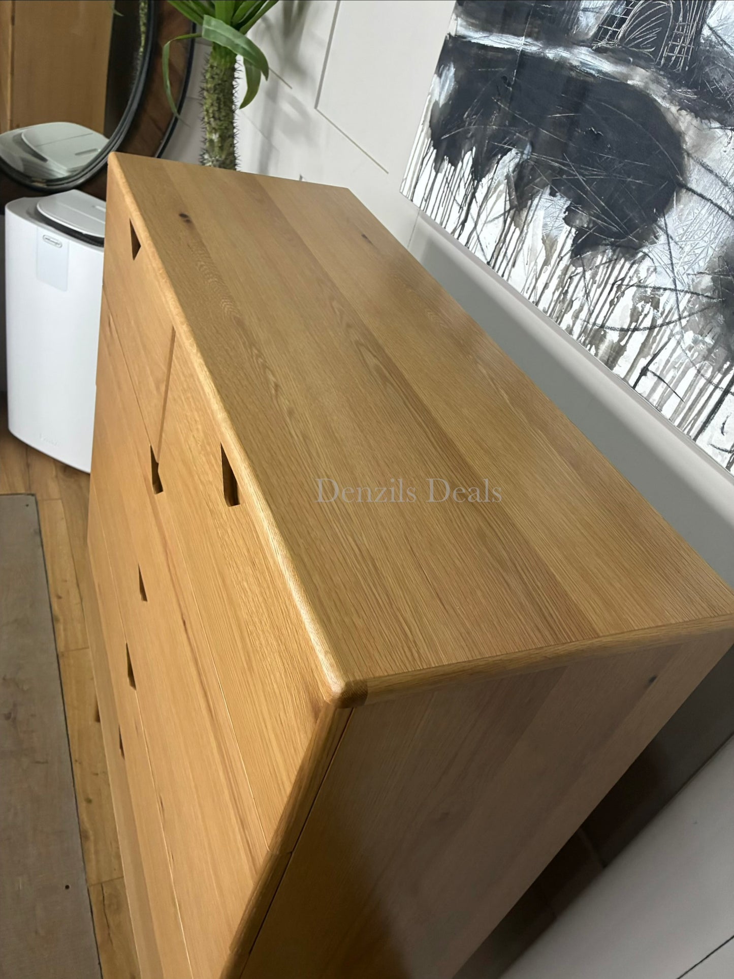 John Lewis X-Ray Oak Wood 3 Drawer Chest, Oak Rrp £899 R24