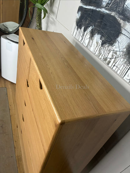 John Lewis X-Ray Oak Wood 3 Drawer Chest, Oak Rrp £899 R24