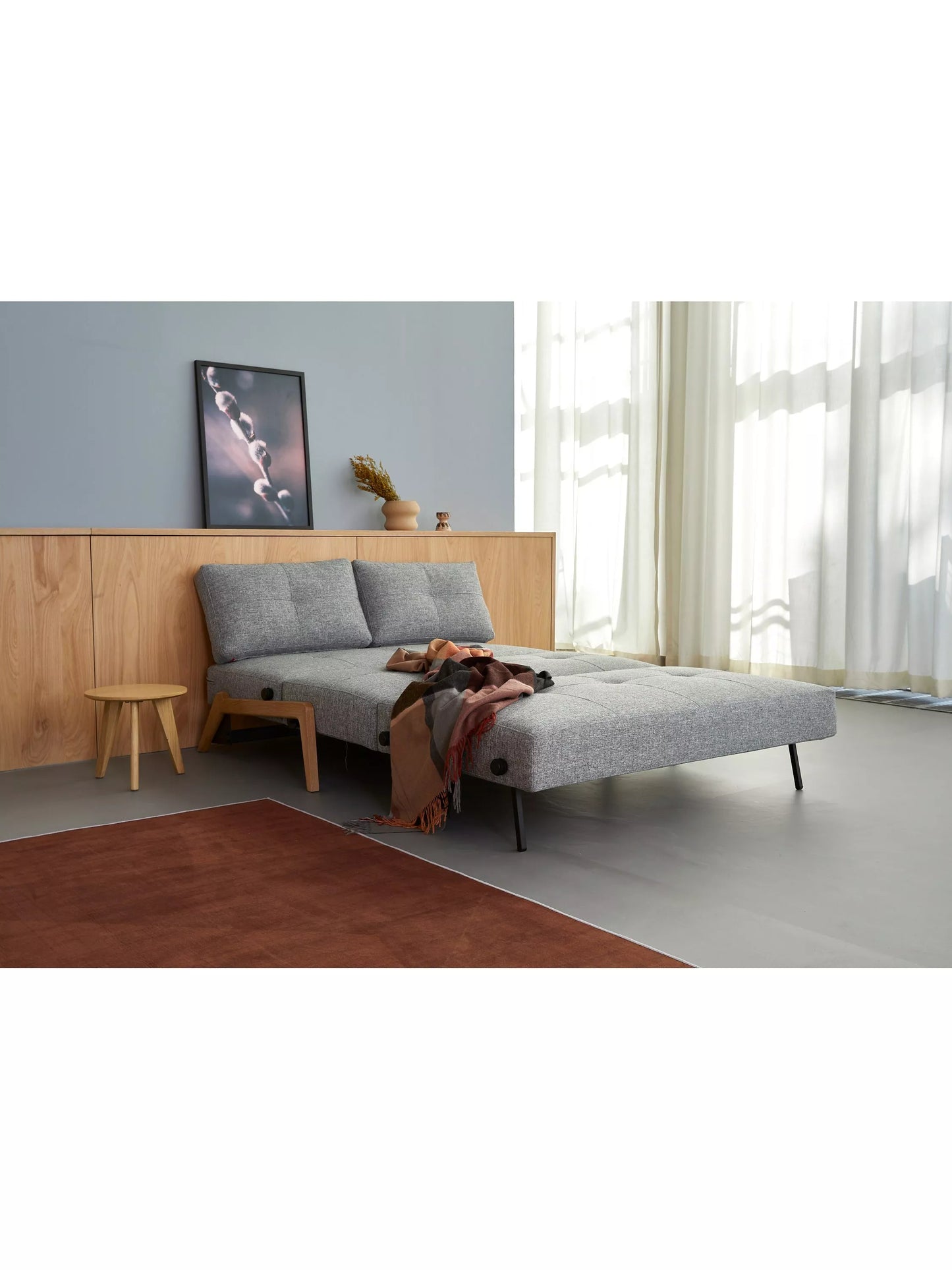 Innovation Living Cubed 140 Sofa Bed, Twist Granite 565  Rrp £1499 R17