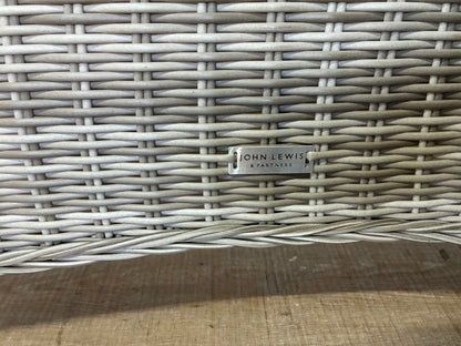 John Lewis Rye Woven Rattan 6-Seater Round Garden Dining Table, RRP £549