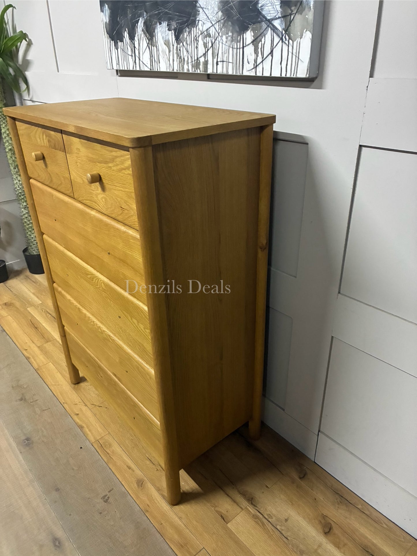 John Lewis Spindle 6 Drawer Chest, Oak Rrp £549 R20