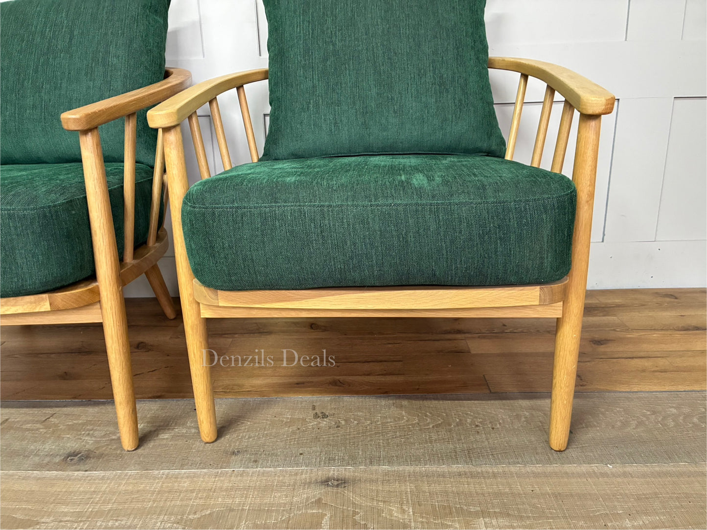 2x Frome Armchair, Forest Green John Lewis Rrp £1598