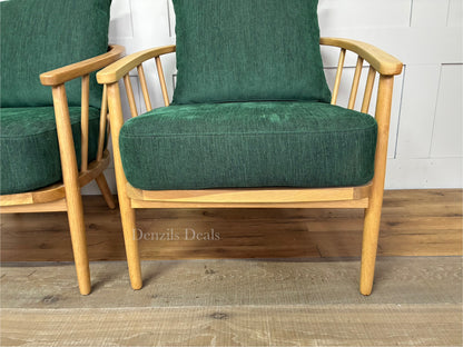 2x Frome Armchair, Forest Green John Lewis Rrp £1598