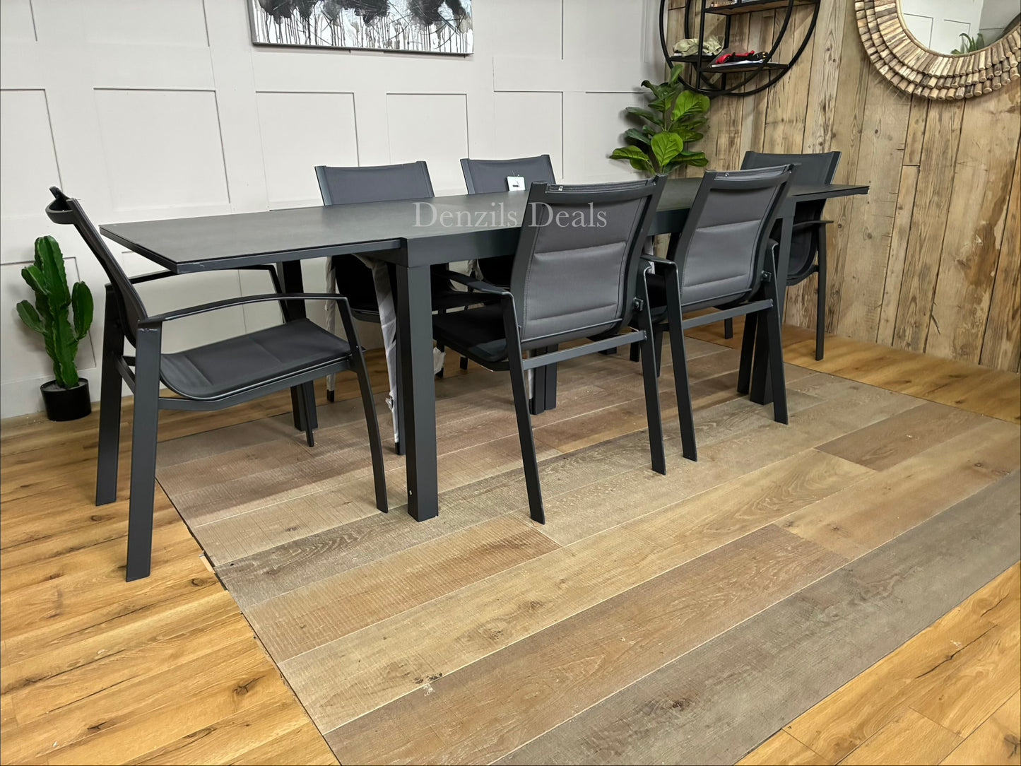 John Lewis Tampa Garden extending Dining Table With 6 dining Chairs