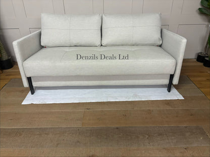 Innovation Living Cubed 160 Sofa Bed, Mixed Dance Natural 527 R3 Rrp £1799