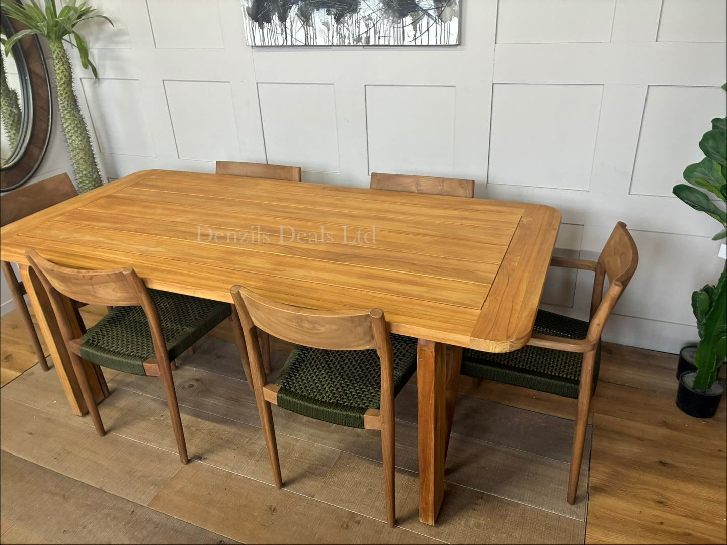 John Lewis Terra Garden Table And 6  Scandi Dining Chairs