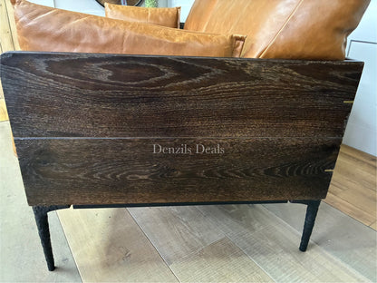 Bradlee 2.5 Seater Leather/oak Sofas Rrp £5000