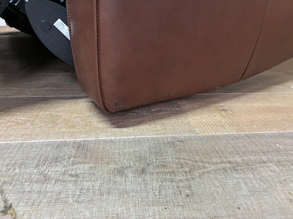 Selby 3 Seater Electric Recliner. Virgo Chestnut Leather