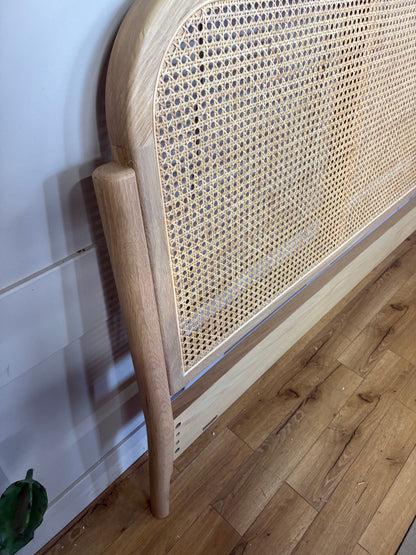 John Lewis King Size Rattan Bed Frame In Natural R55