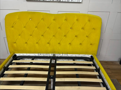 Windsor King Size Bed Frame, Joules At DFS Mustard Rrp £1149 R40