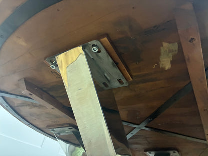 Solid Wood Round Dining Table - Furniture Village Chennai Range R62