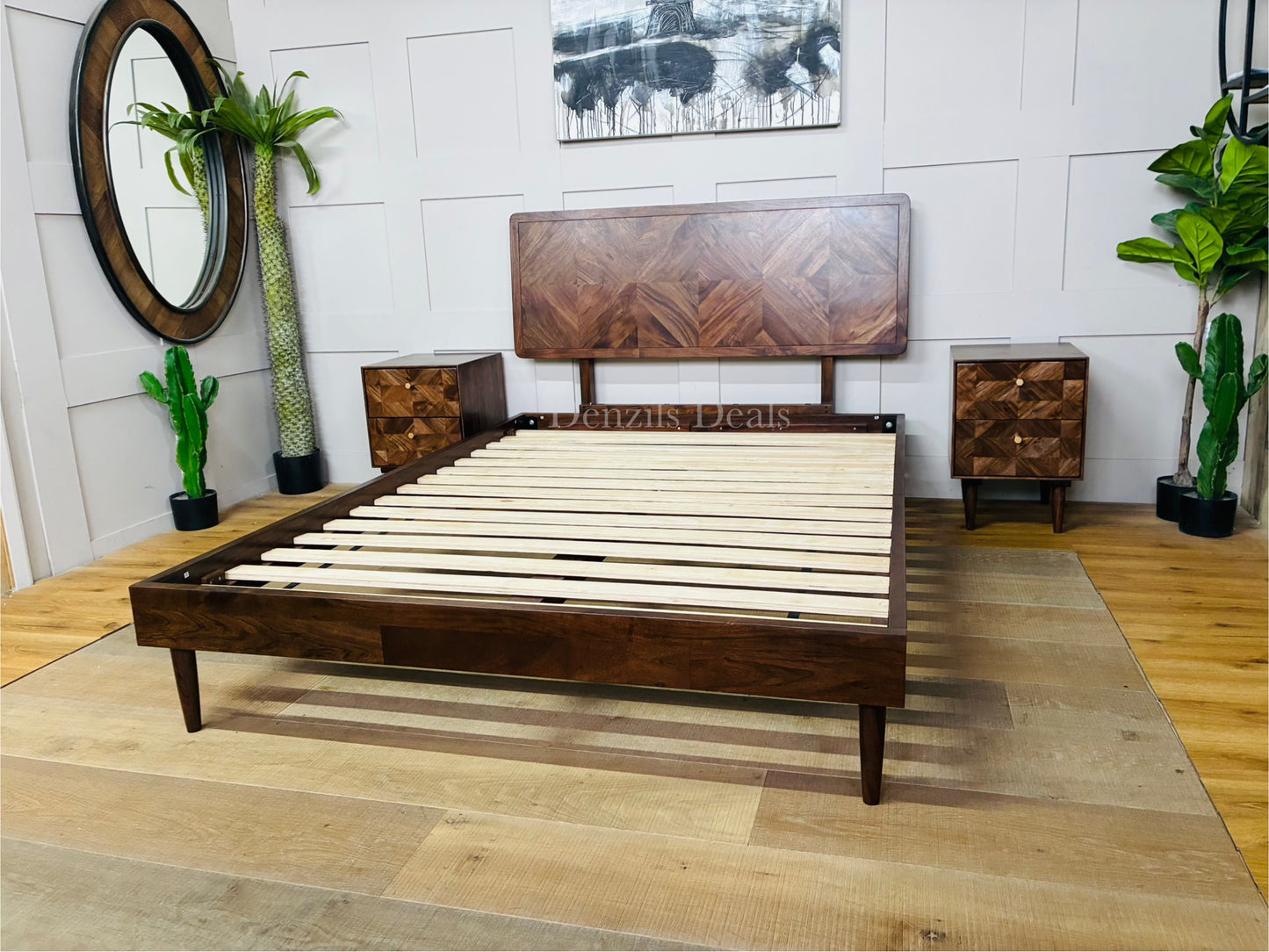 Swoon John Lewis + Swoon Franklin Bed Frame, Double Size, Dark Brown Rrp£799 R22