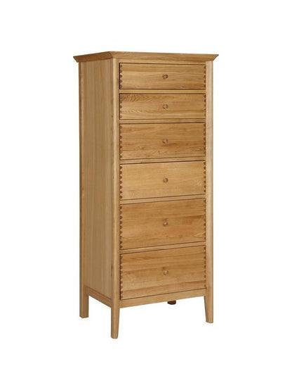 John Lewis Essence Tall 6 Drawer Chest, Oak  RRP£649