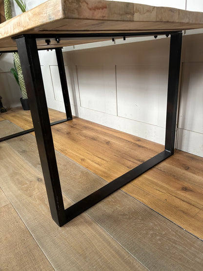 Nkuku Fia 6 Seater Mango Wood Dining Table, Natural Rrp £1250 R63