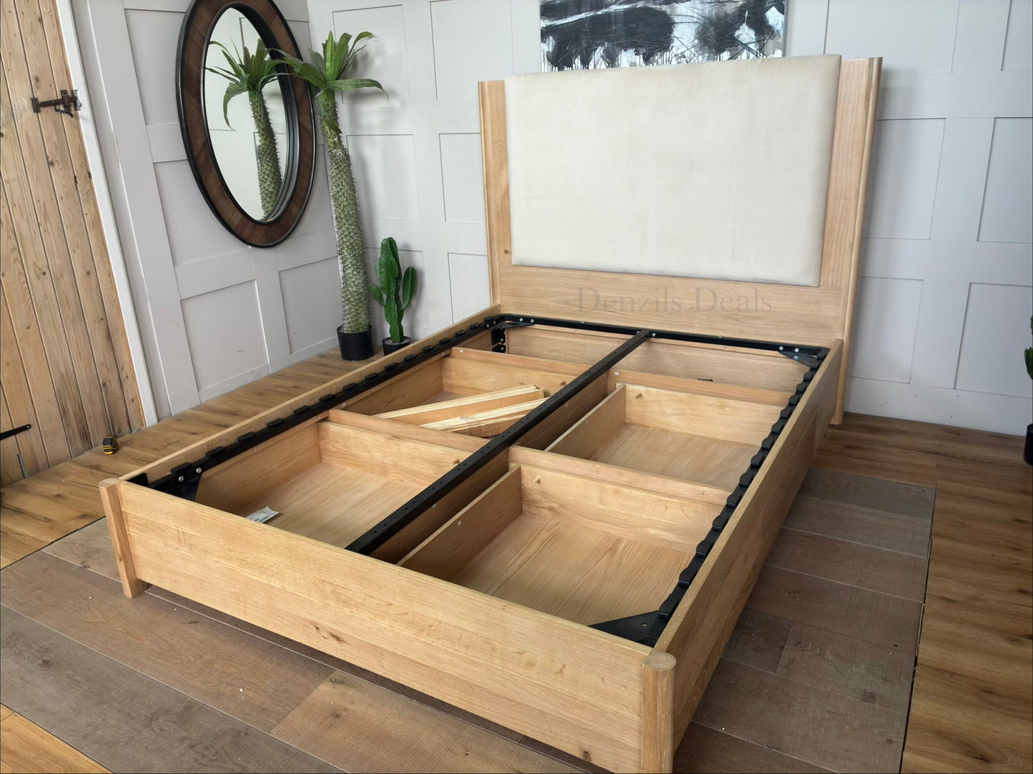 John Lewis Rest 4 Drawer Bed Frame, King, Natural Wood RRP £1599 R57